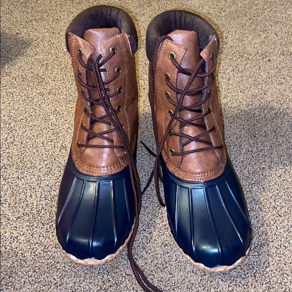 weatherproof vintage duck boots